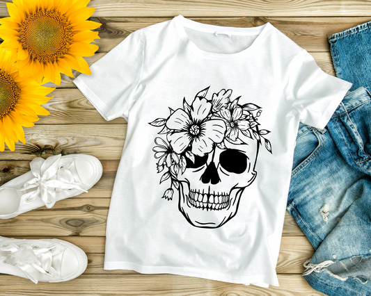 Skull & Flowers